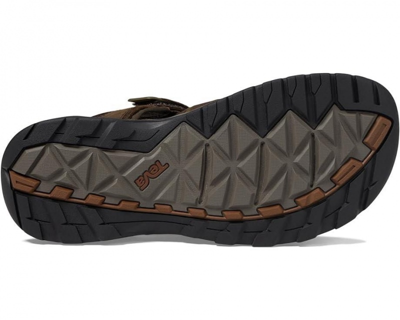 Teva Omnium 2 Leather Men's Sandals Brown | 08DOLHPCA