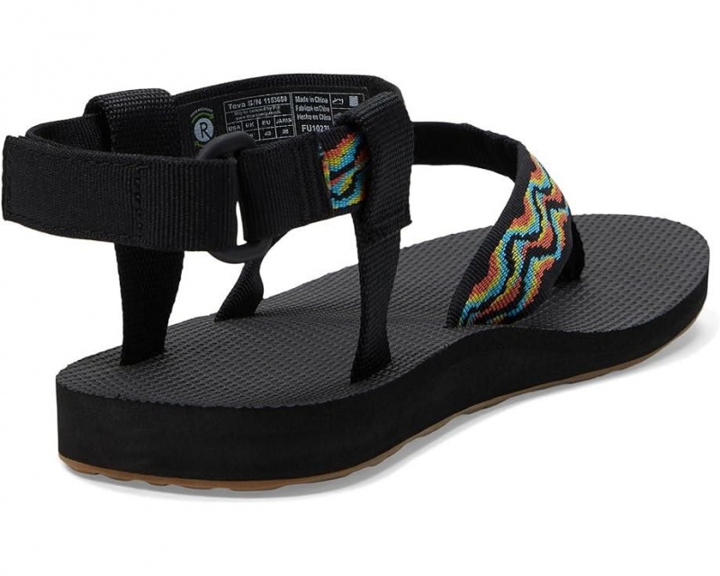 Teva Original Revivew Men's Sandals Black | 87PBYEQJG