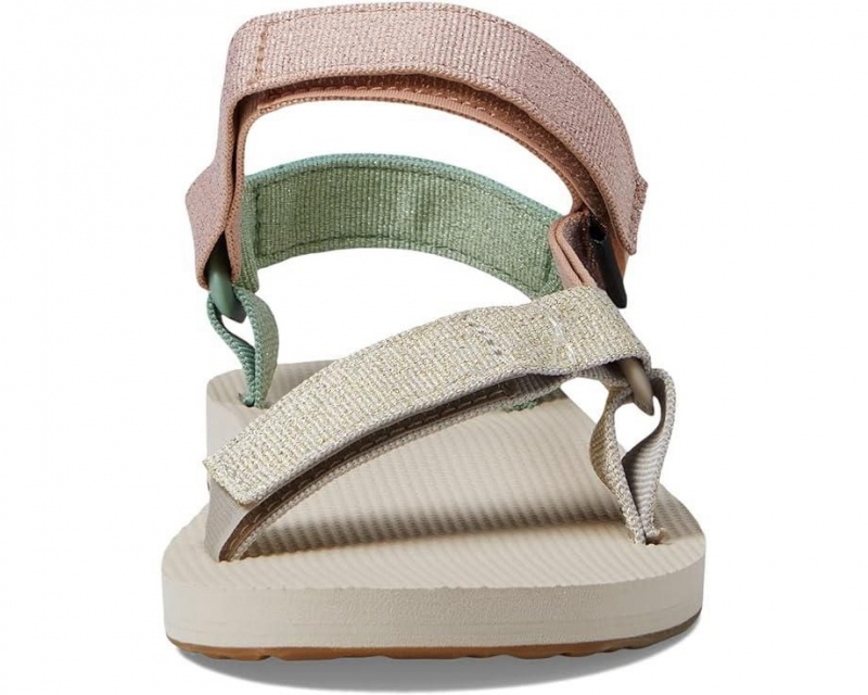 Teva Original Universal Metallic Women's Sandals Beige | 42AXYGDVS