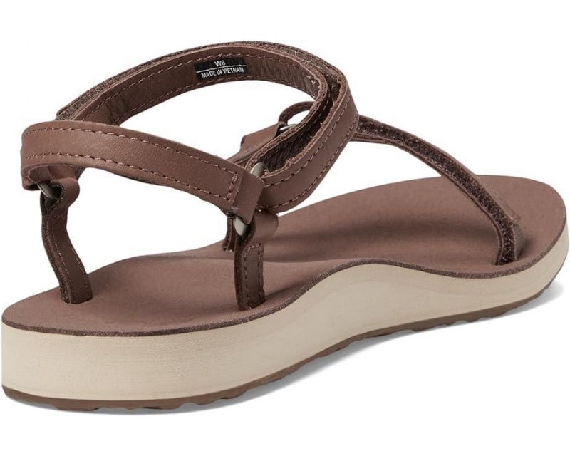 Teva Original Universal Slim Leather Women's Sandals Brown | 19HNKEYFB