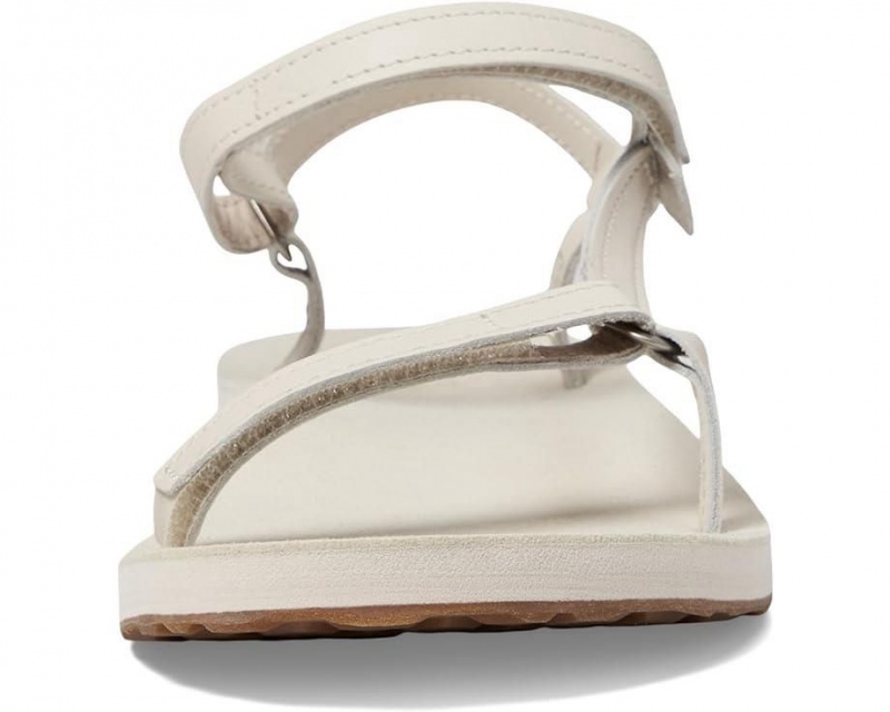 Teva Original Universal Slim Leather Women's Sandals White | 14XPTVKCF