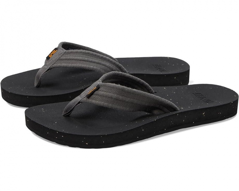 Teva Reflip Canvas Men\'s Flip Flops Grey | 20LBGQUME