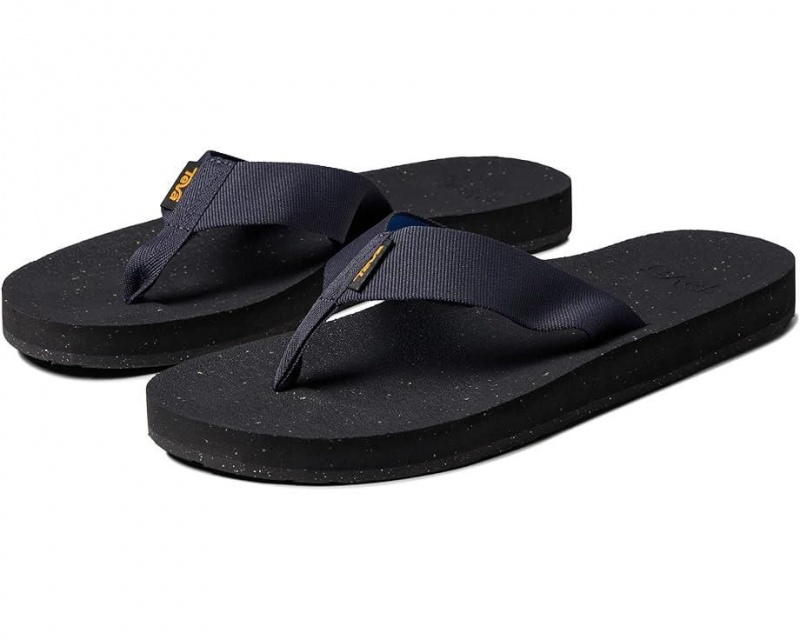 Teva Reflip Men\'s Flip Flops Black | 05YQEPVKM