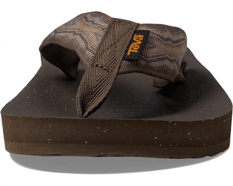 Teva Reflip Men's Flip Flops Brown | 56SMVQEHA