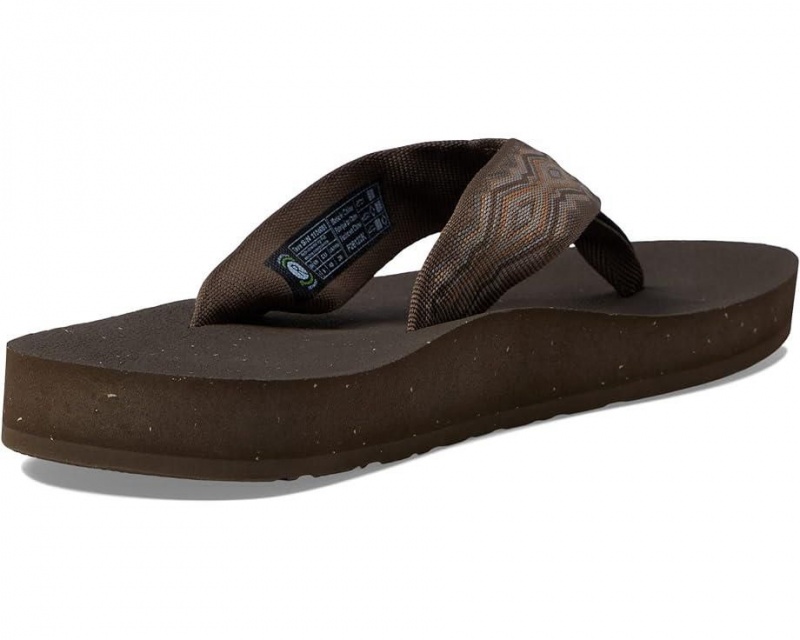 Teva Reflip Men's Flip Flops Brown | 56SMVQEHA