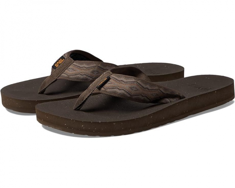 Teva Reflip Men\'s Flip Flops Brown | 56SMVQEHA