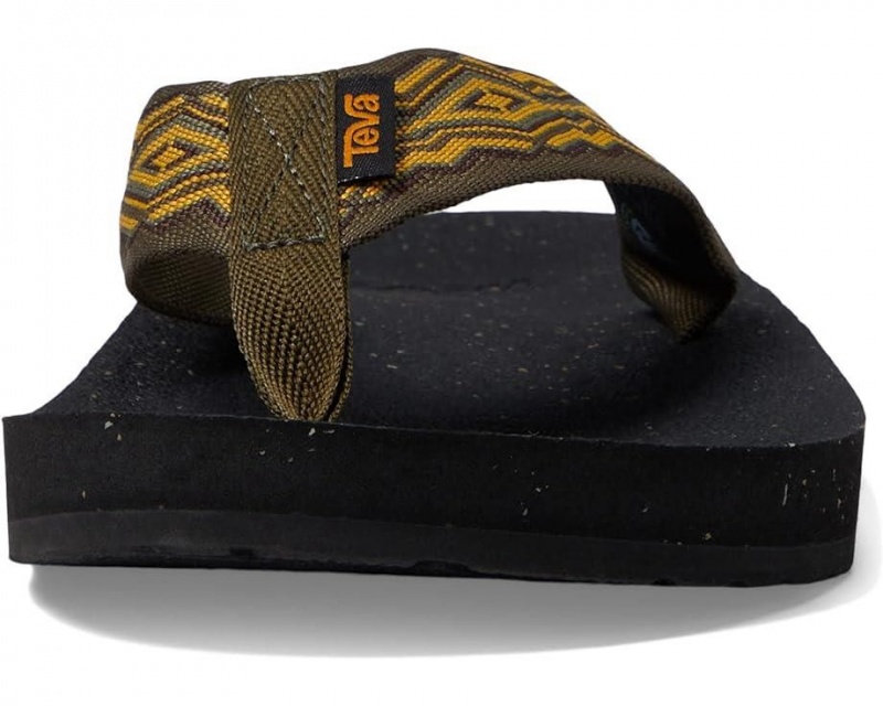 Teva Reflip Men's Flip Flops Olive | 84QBRAZJS