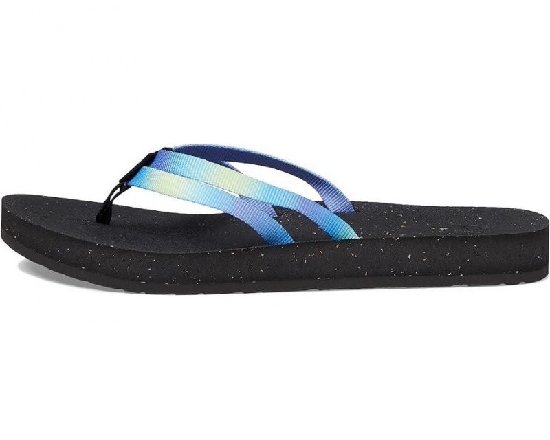 Teva Reflip Strappy Gradiate Women's Flip Flops Black | 16IOQNKCL