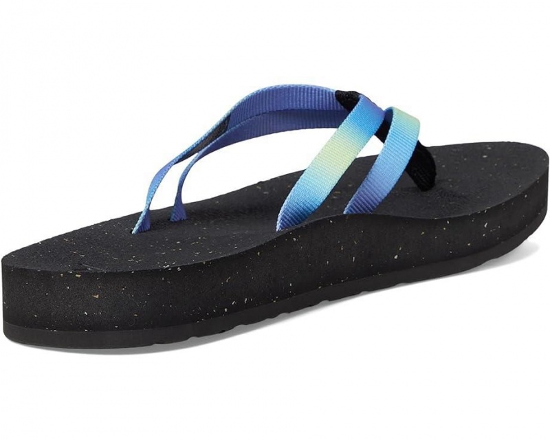 Teva Reflip Strappy Gradiate Women's Flip Flops Black | 16IOQNKCL