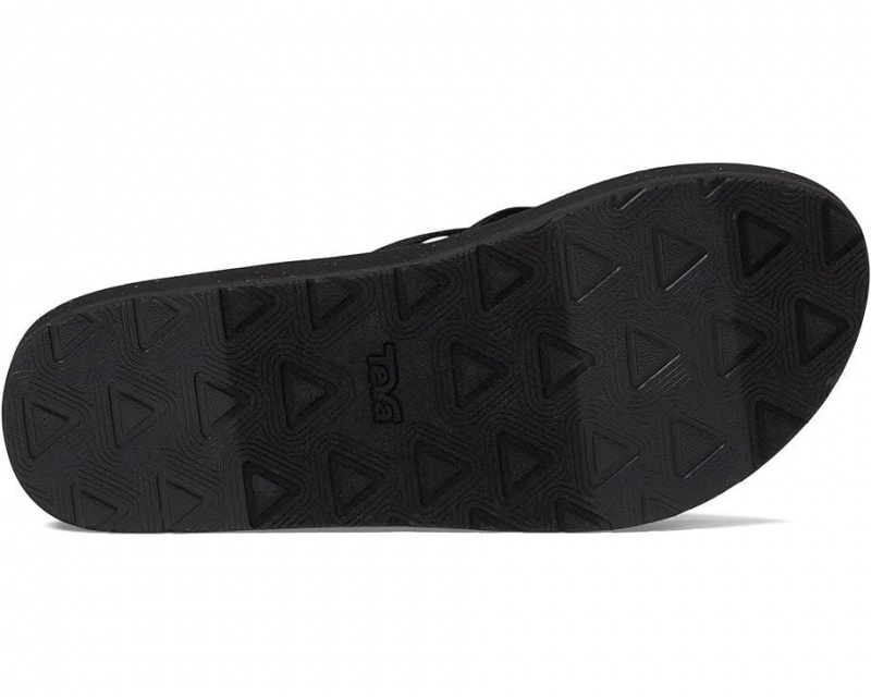 Teva Reflip Strappy Women's Flip Flops Black | 05XBCHKGW