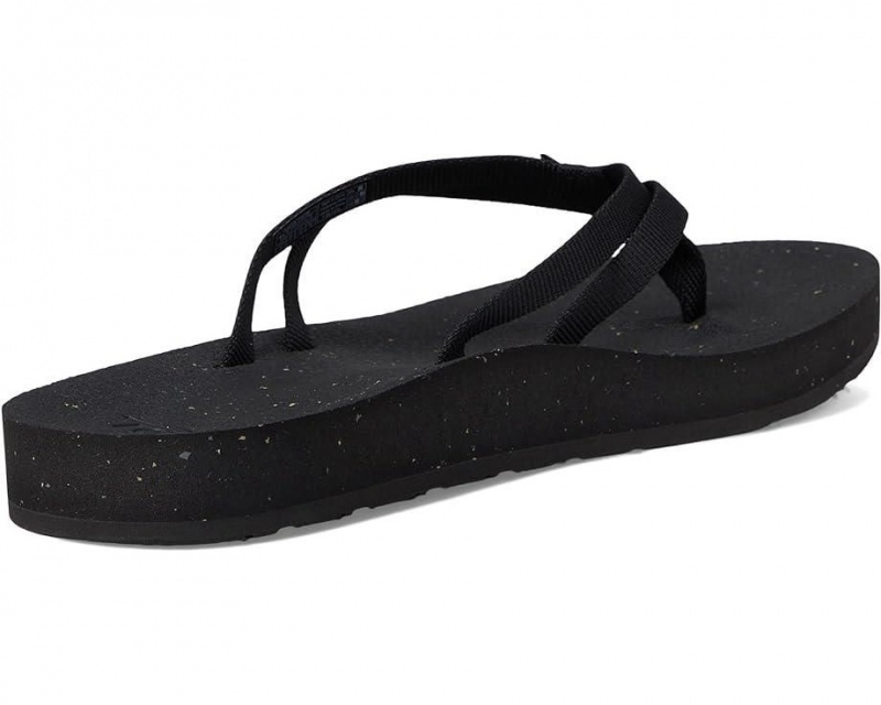 Teva Reflip Strappy Women's Flip Flops Black | 05XBCHKGW