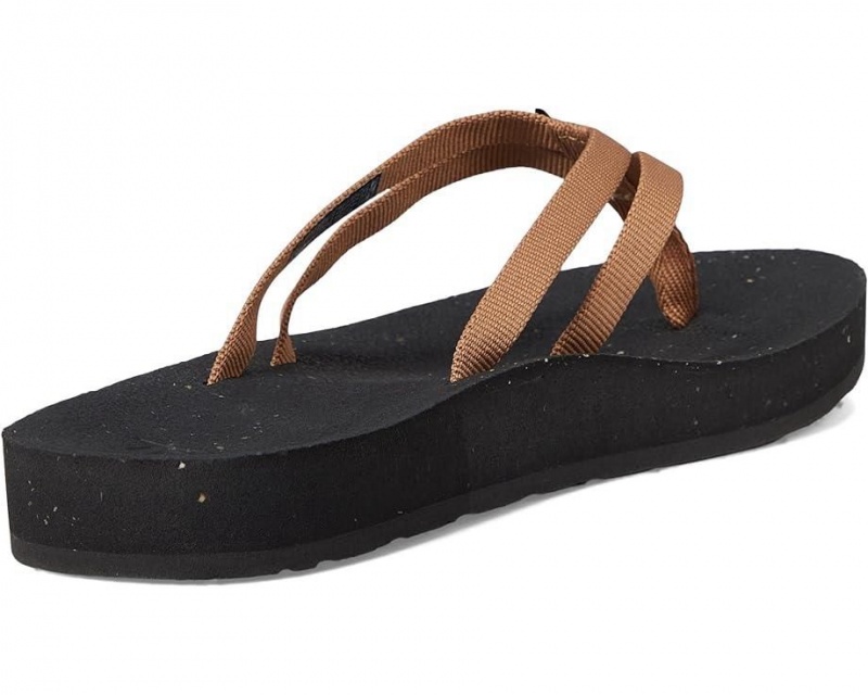 Teva Reflip Strappy Women's Flip Flops Brown | 50ULZQTFC