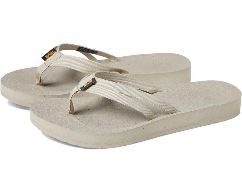 Teva Reflip Strappy Women\'s Flip Flops White | 81OGPTDUR