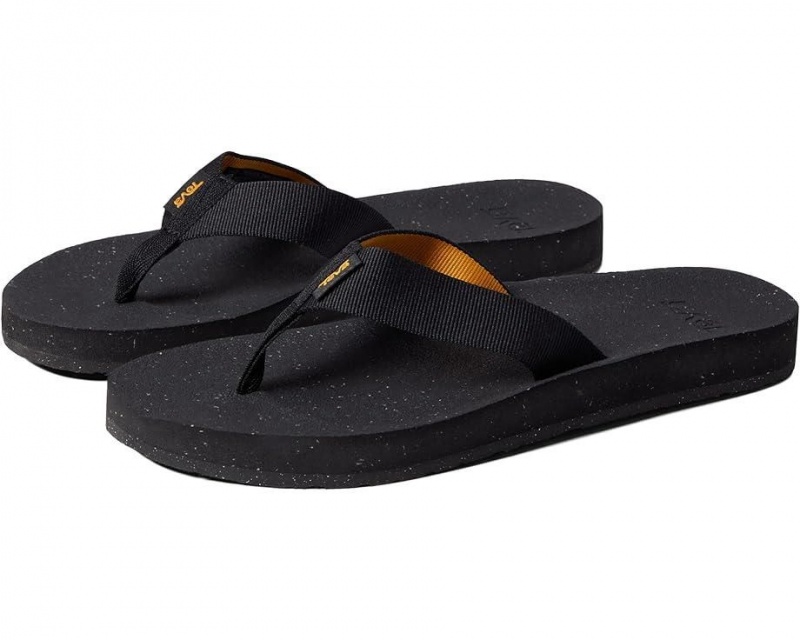 Teva Reflip Women\'s Flip Flops Black | 32ORQEZPG