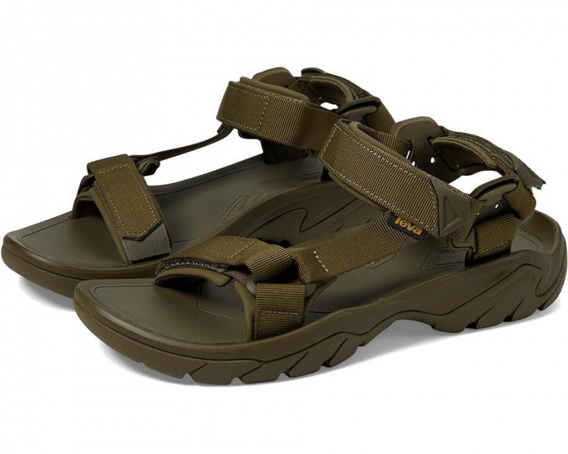 Teva Terra Fi 5 Universal Men\'s Sandals Green | 01QFXWVUZ