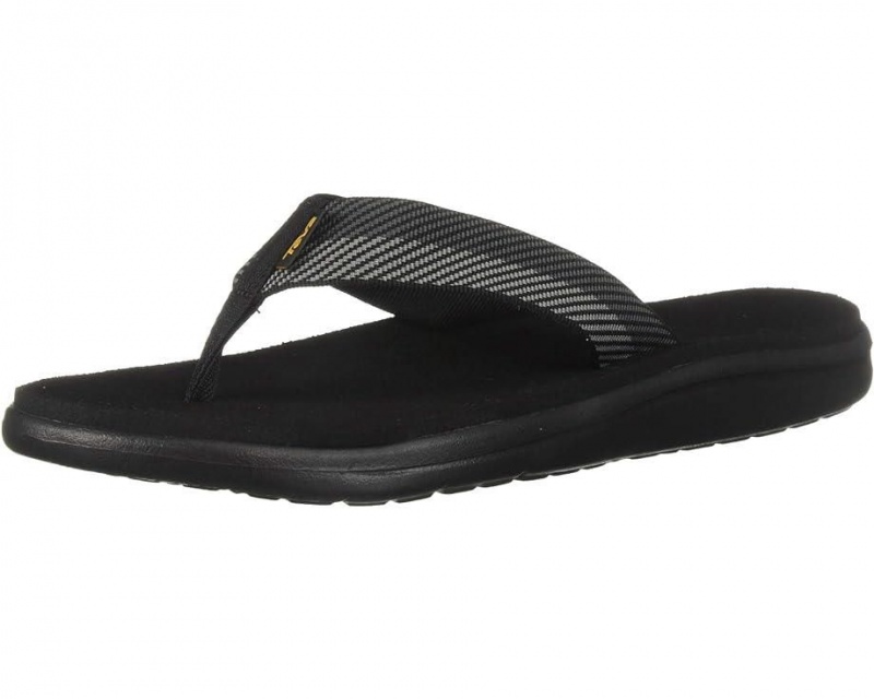 Teva Voya Men's Flip Flops Black | 93OHIBXJT