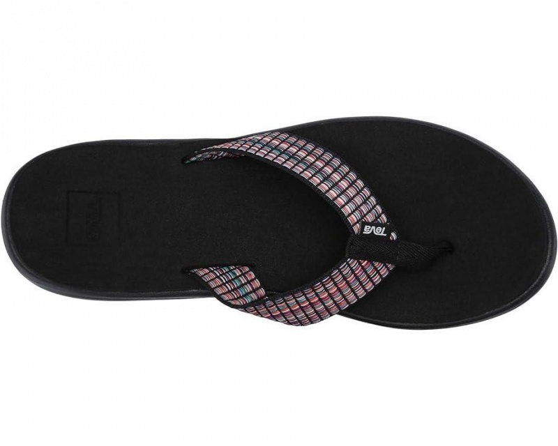 Teva Voya Women's Flip Flops Black | 40NUDZBJA