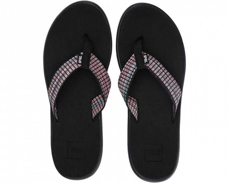 Teva Voya Women\'s Flip Flops Black | 40NUDZBJA