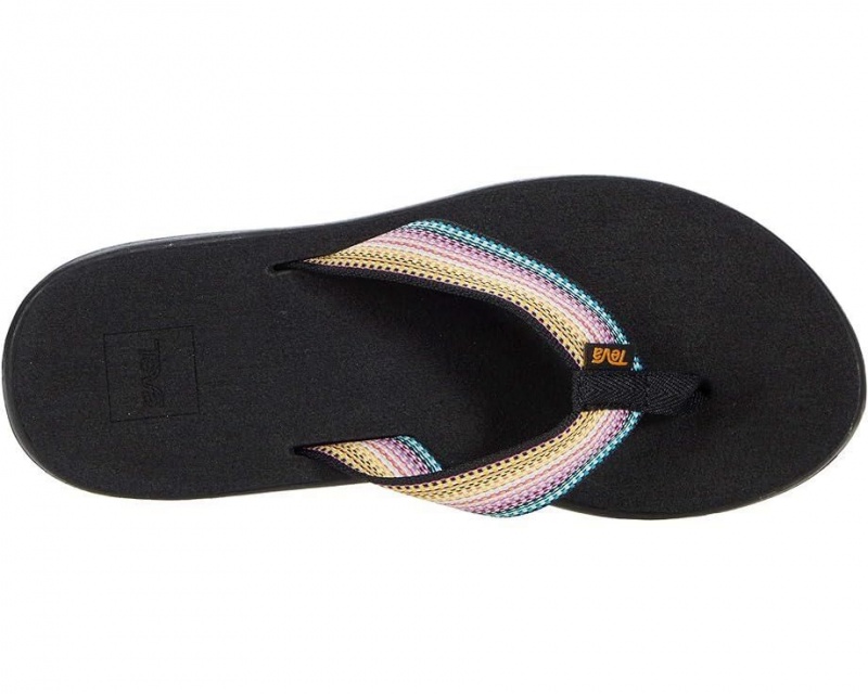 Teva Voya Women's Flip Flops Black | 92WJCPAIQ