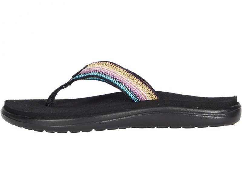 Teva Voya Women's Flip Flops Black | 92WJCPAIQ