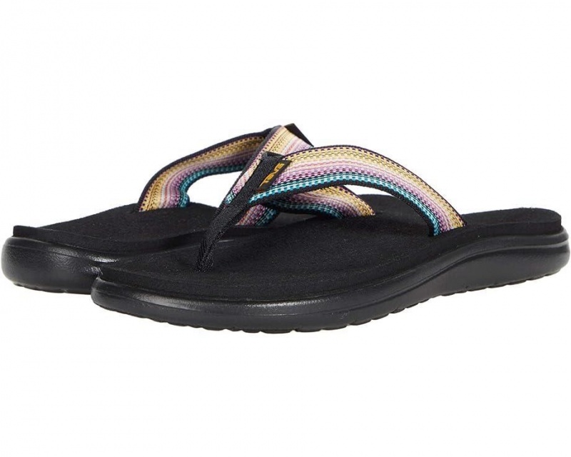 Teva Voya Women\'s Flip Flops Black | 92WJCPAIQ