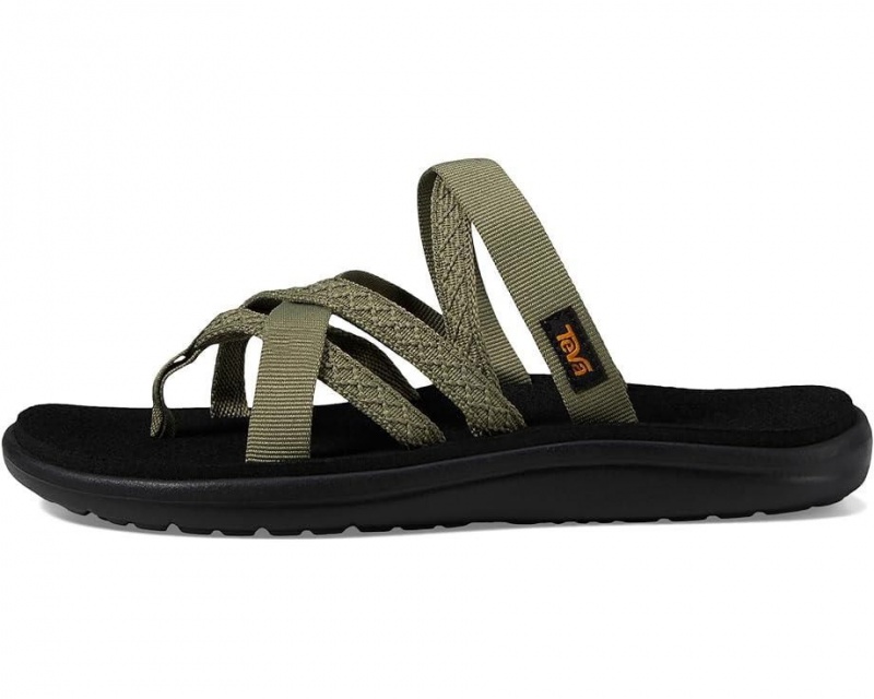 Teva Voya Zillesa Women's Flip Flops Green | 12TGKSHXB